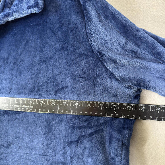 Ekouaer Women's XL Plush Zip-Up Long Robe Housecoat Full Length Pockets SOFT - Picture 6 of 7